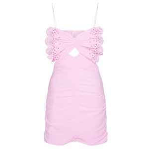 ISO- Isabel Marant Likyna Cotton and Silk Mini Dress